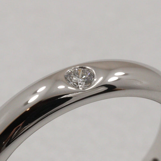 CARTIER Ring K18 White Gold, Diamond Silver Stella Women 54 Used Authentic