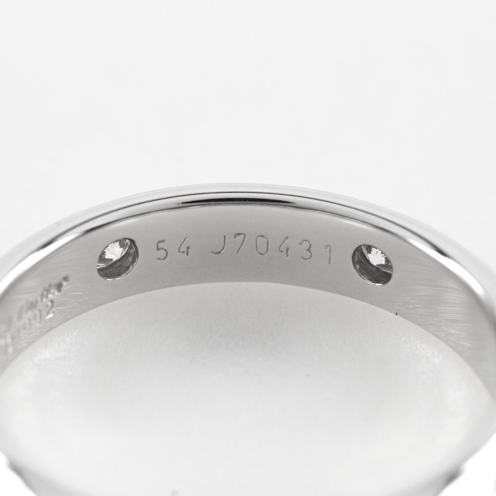 CARTIER Ring K18 White Gold, Diamond Silver Stella Women 54 Used Authentic