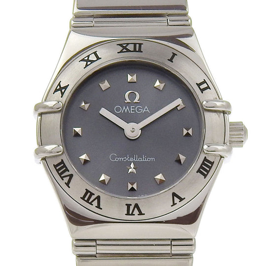 OMEGA Watches Quartz 1561.51 Stainless Steel gray Mini my choice Constellation gray dial Women Used Authentic