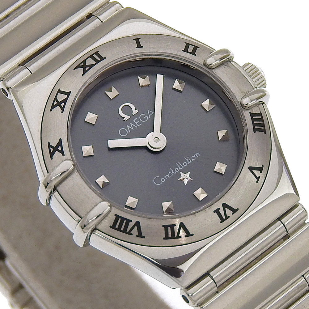 OMEGA Watches Quartz 1561.51 Stainless Steel gray Mini my choice Constellation gray dial Women Used Authentic