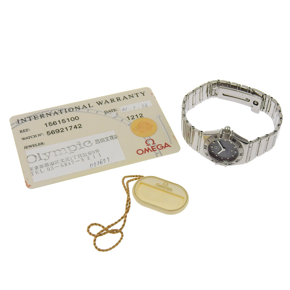 OMEGA Watches Quartz 1561.51 Stainless Steel gray Mini my choice Constellation gray dial Women Used Authentic