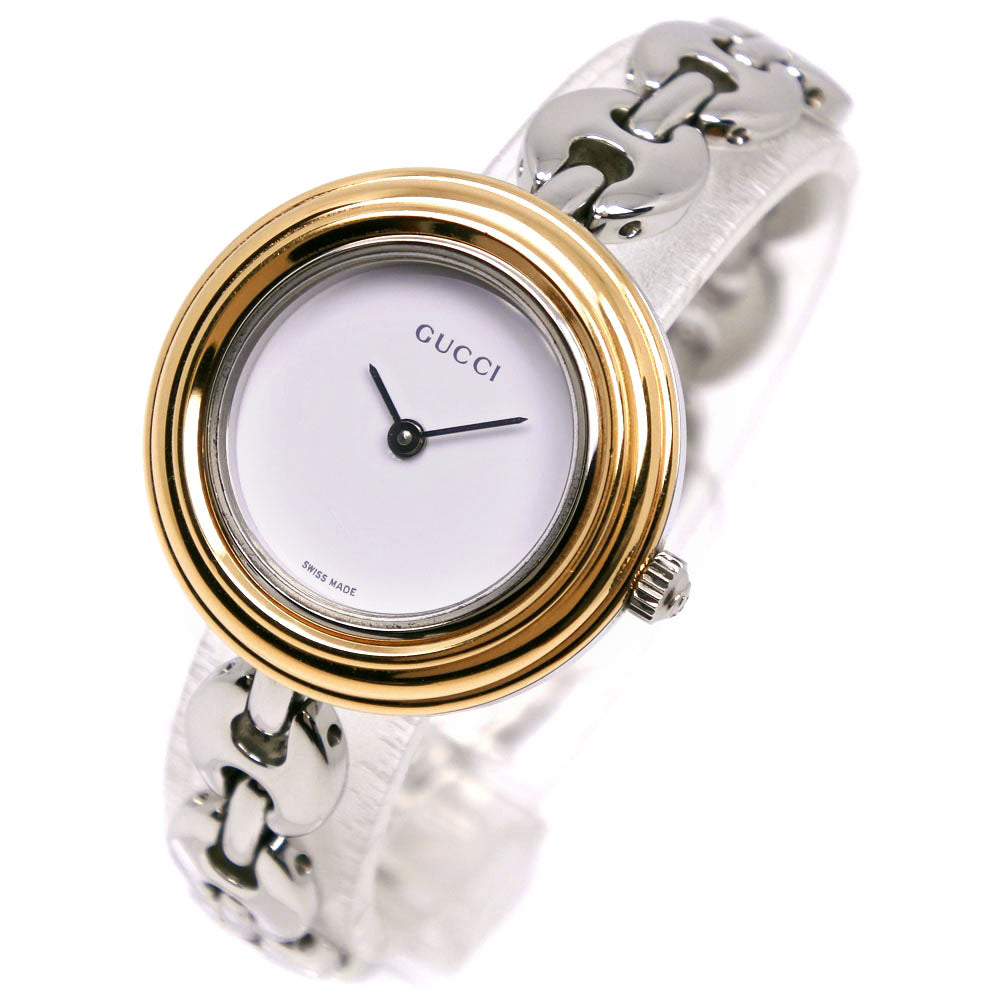 GUCCI Watches Quartz 11/12.2L Stainless Steel Silver Change bezel White dial Women Used Authentic