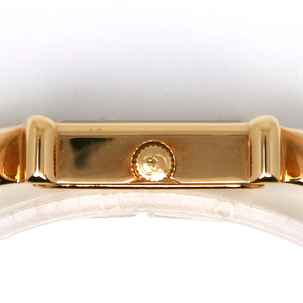 GUCCI Watches Quartz 1800L Plated Gold gold White dial Women Used Authentic
