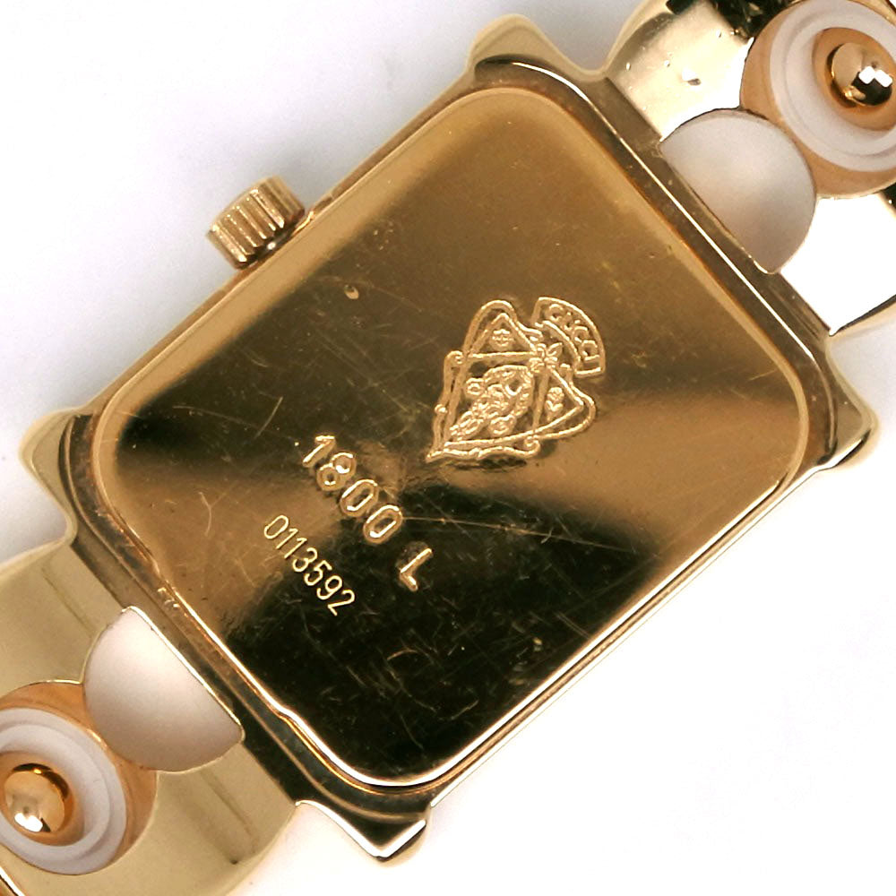 GUCCI Watches Quartz 1800L Plated Gold gold White dial Women Used Authentic