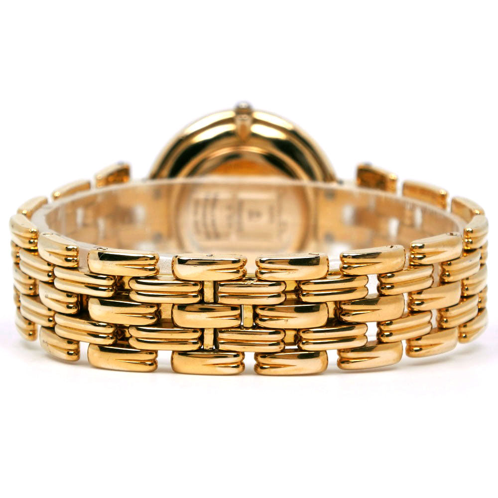 Dior Watches Quartz 47 154-2 Plated Gold gold Bagira black dial mens Used Authentic