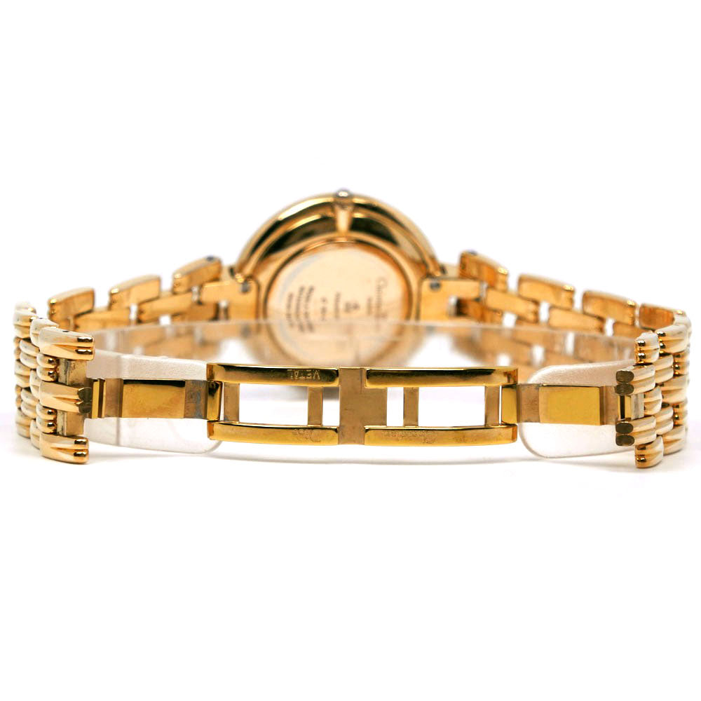 Dior Watches Quartz 47 154-2 Plated Gold gold Bagira black dial mens Used Authentic
