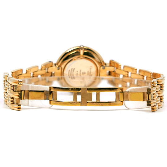 Dior Watches Quartz 47 154-2 Plated Gold gold Bagira black dial mens Used Authentic