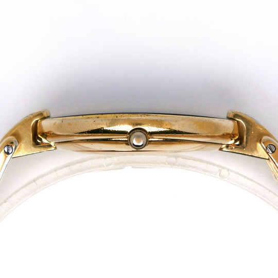 Dior Watches Quartz 47 154-2 Plated Gold gold Bagira black dial mens Used Authentic