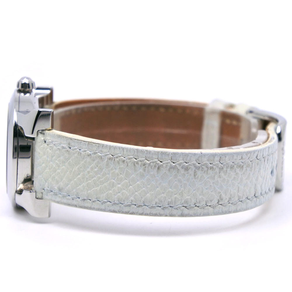 HERMES Watches Quartz HR1.210 Stainless Steel , Embossed Leather Silver H watch Silver dial Women Used Authentic