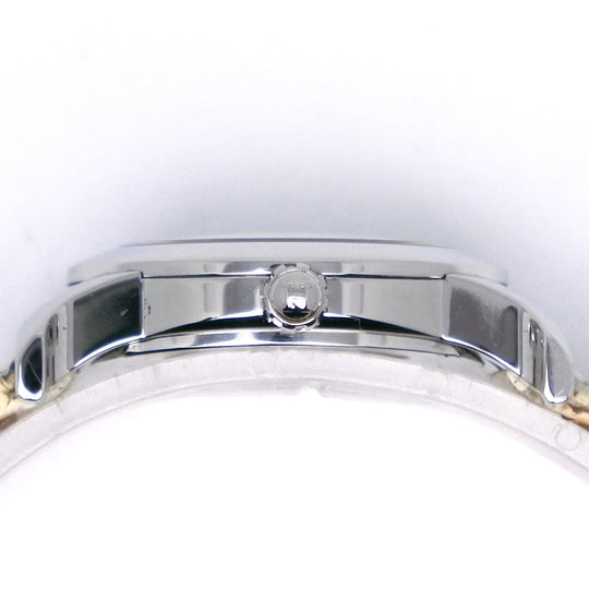 HERMES Watches Quartz HR1.210 Stainless Steel , Embossed Leather Silver H watch Silver dial Women Used Authentic