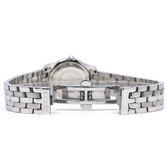 GUCCI Watches Quartz 5500L Stainless Steel Silver G class black dial Women Used Authentic