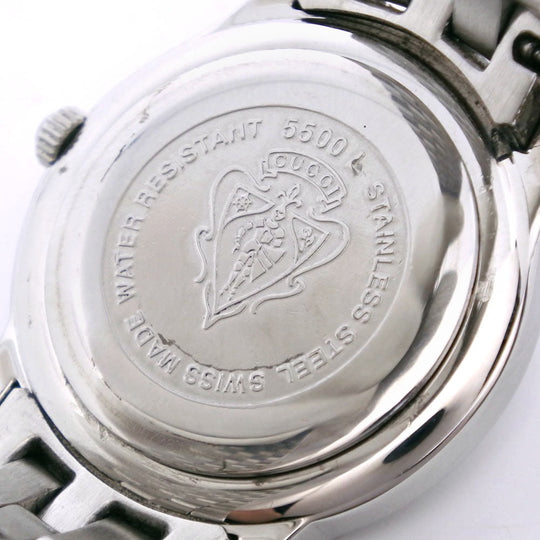 GUCCI Watches Quartz 5500L Stainless Steel Silver G class black dial Women Used Authentic