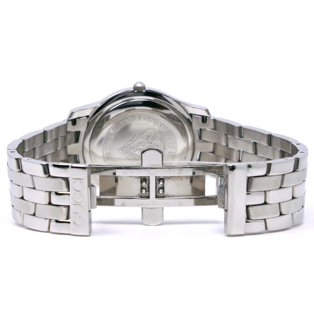 GUCCI Watches Quartz 5500M Stainless Steel Silver G class Silver dial mens Used Authentic