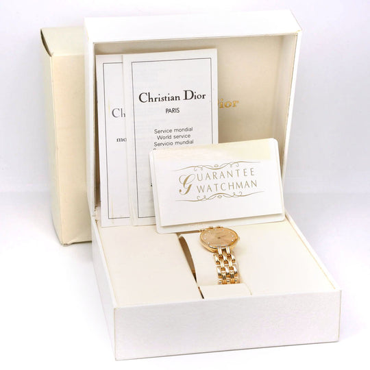 Dior Watches Quartz D44-155 Plated Gold gold 12P zirconia Bakira gold dial