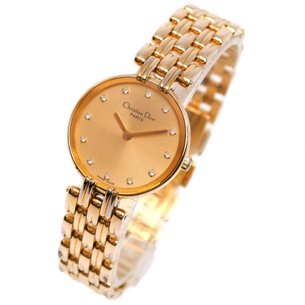 Dior Watches Quartz D44-155 Plated Gold gold 12P zirconia Bakira gold dial