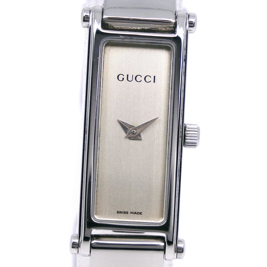 GUCCI Watches Quartz 1500L Stainless Steel Silver Silver dial Women Used Authentic