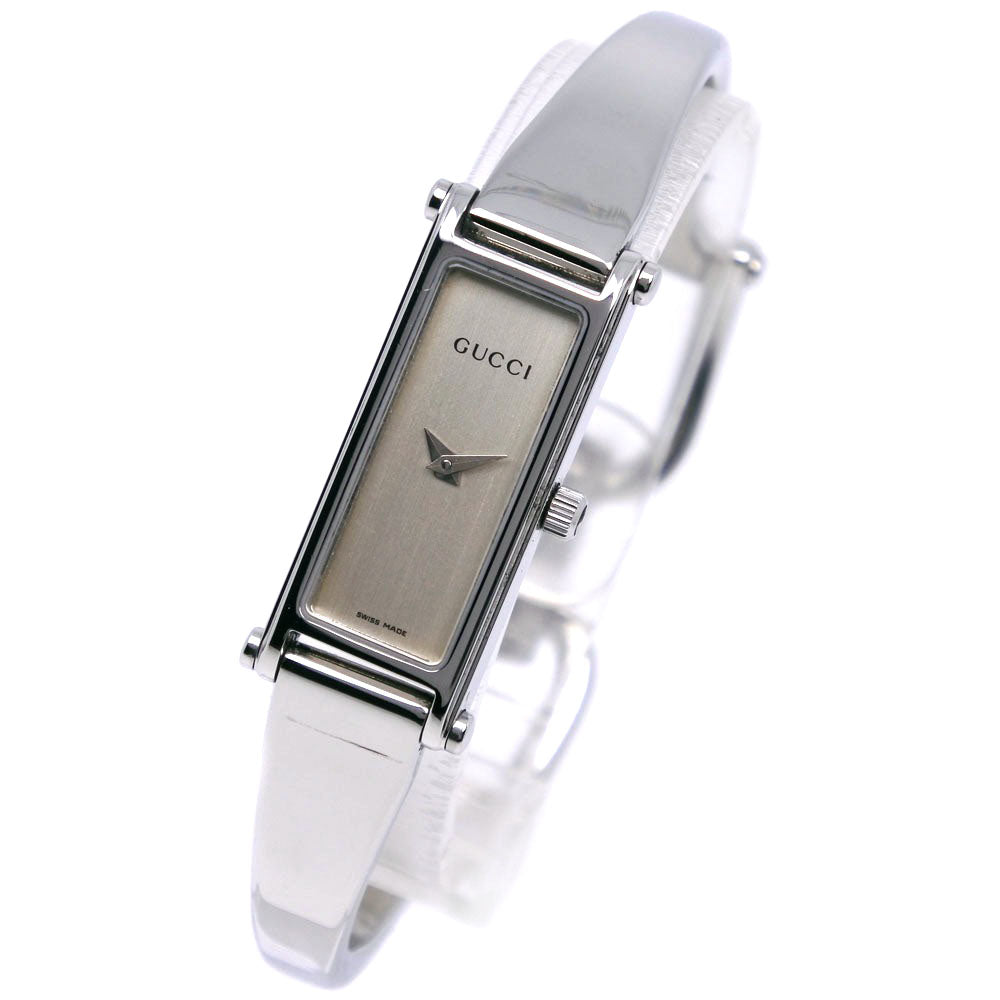 GUCCI Watches Quartz 1500L Stainless Steel Silver Silver dial Women Used Authentic