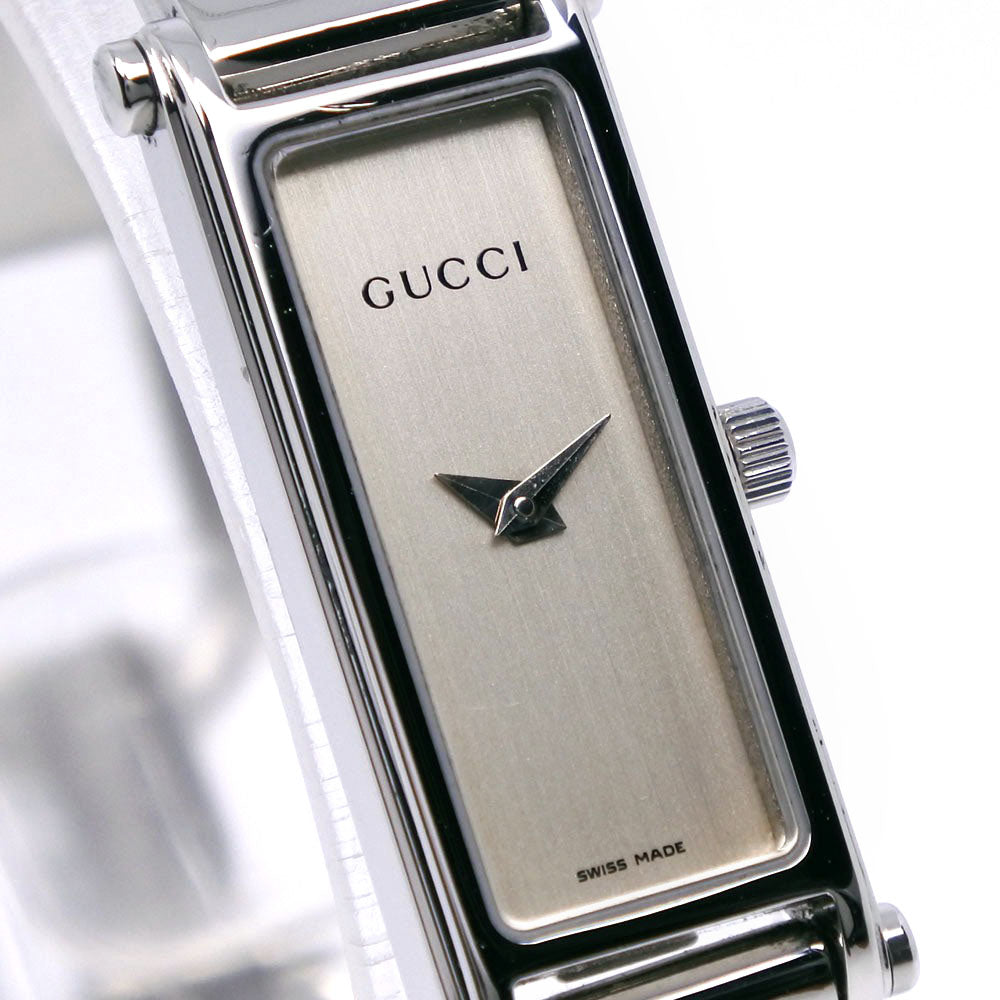 GUCCI Watches Quartz 1500L Stainless Steel Silver Silver dial Women Used Authentic