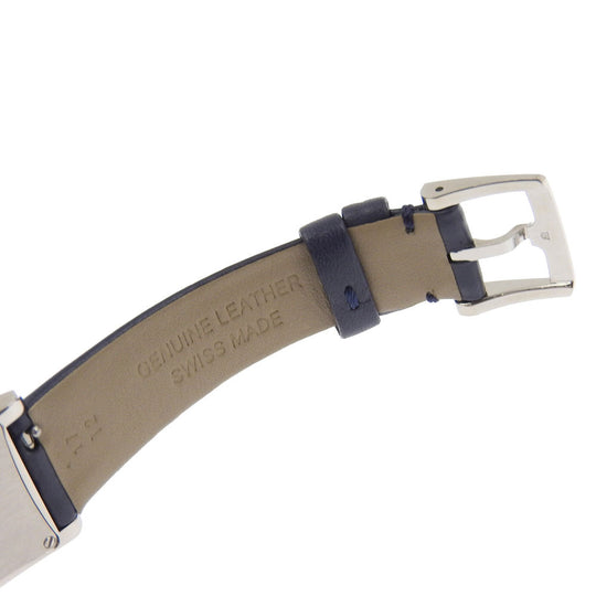 TIFFANY&Co. Watches Quartz Stainless Steel , Embossed Leather gray East West gray dial Women Used Authentic