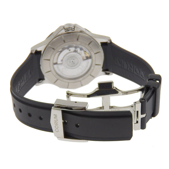 CORUM Watches Mechanical Automatic 395.102.22/F371AN12 Stainless Steel, Rubber black Admiral 42 black dial mens Used Authentic