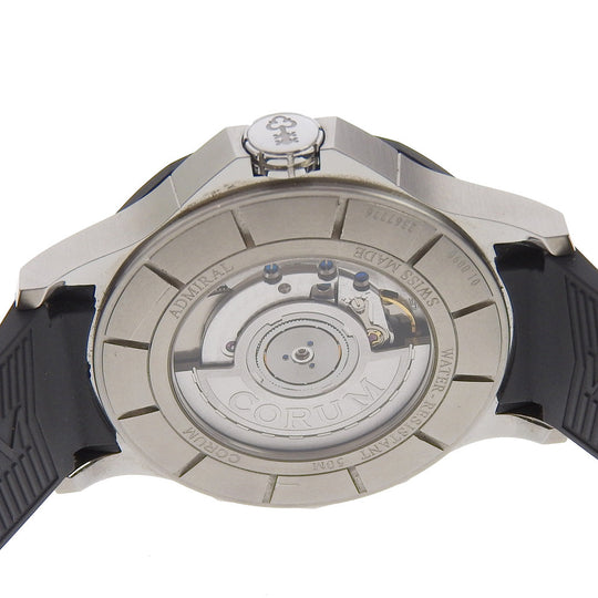 CORUM Watches Mechanical Automatic 395.102.22/F371AN12 Stainless Steel, Rubber black Admiral 42 black dial mens Used Authentic