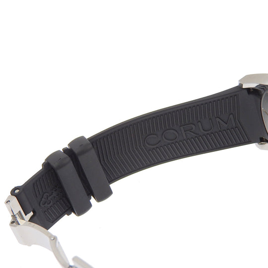 CORUM Watches Mechanical Automatic 395.102.22/F371AN12 Stainless Steel, Rubber black Admiral 42 black dial mens Used Authentic