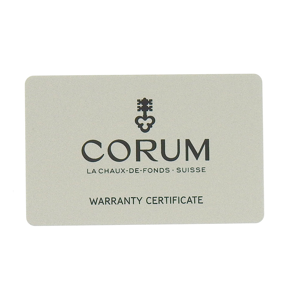 CORUM Watches Mechanical Automatic 395.102.22/F371AN12 Stainless Steel, Rubber black Admiral 42 black dial mens Used Authentic