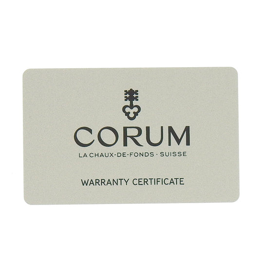 CORUM Watches Mechanical Automatic 395.102.22/F371AN12 Stainless Steel, Rubber black Admiral 42 black dial mens Used Authentic