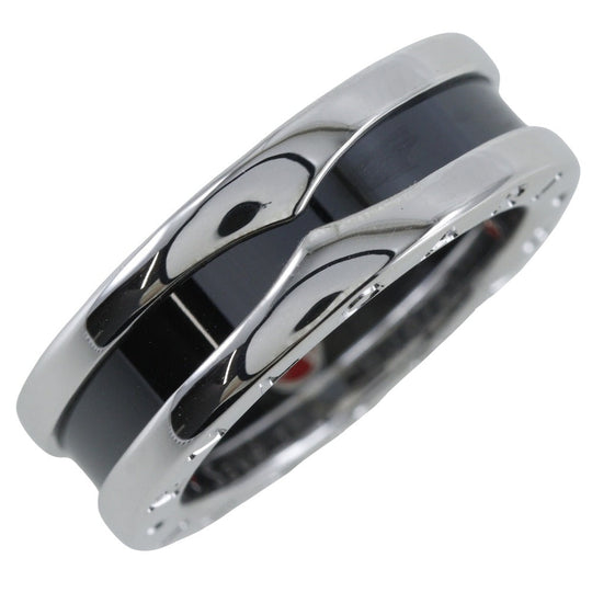 BVLGARI Ring Silver925, Ceramic Silver Save the children Women 51 Used Authentic