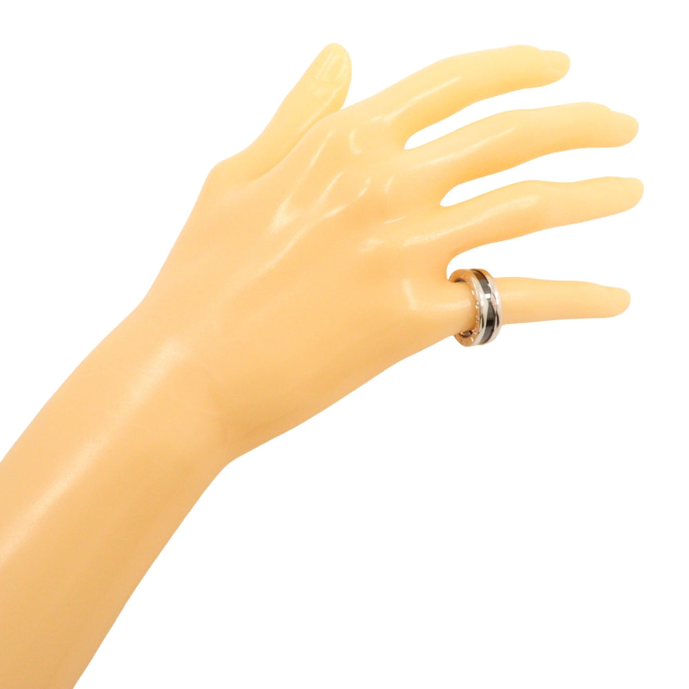 BVLGARI Ring Silver925, Ceramic Silver Save the children Women 51 Used Authentic