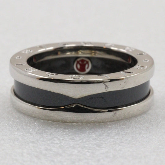 BVLGARI Ring Silver925, Ceramic Silver Save the children Women 51 Used Authentic