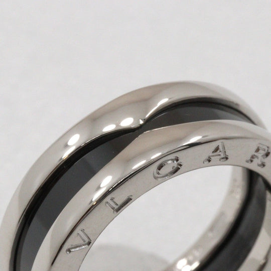 BVLGARI Ring Silver925, Ceramic Silver Save the children Women 51 Used Authentic