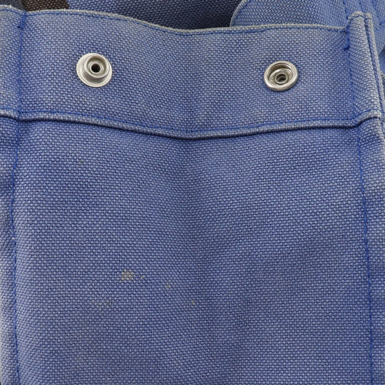 HERMES Tote Bag canvas Blue, Black Chevault Women(Unisex) Used Authentic