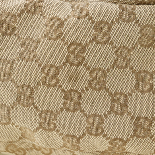 GUCCI Tote Bag 130736 GG canvas beige Women Used Authentic