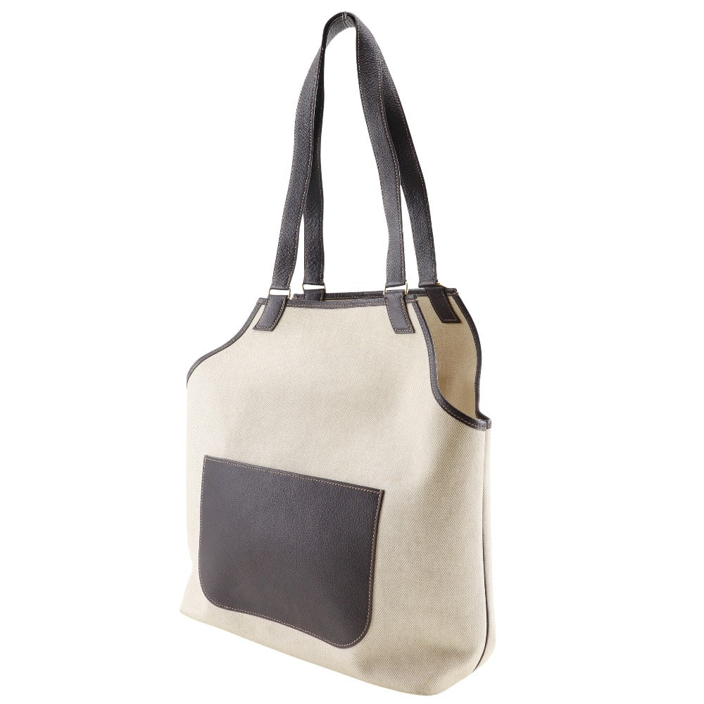 HERMES Tote Bag Tower ash Brown Giardinier PM unisex(Unisex) Used Authentic