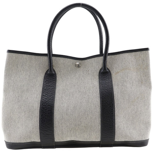 HERMES Tote Bag Tower ash gray Garden party 36 PM Women Used Authentic
