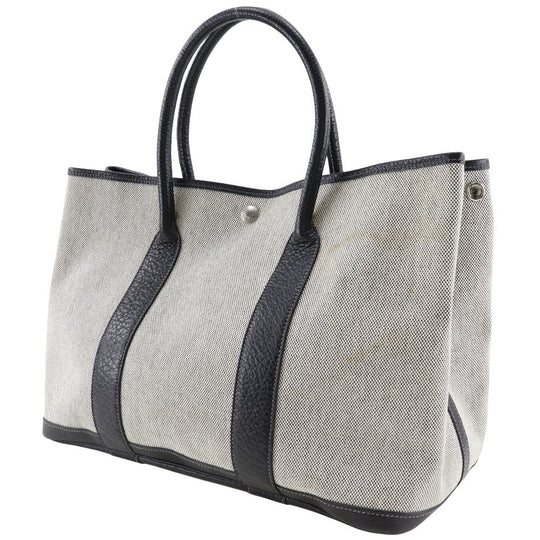 HERMES Tote Bag Tower ash gray Garden party 36 PM Women Used Authentic