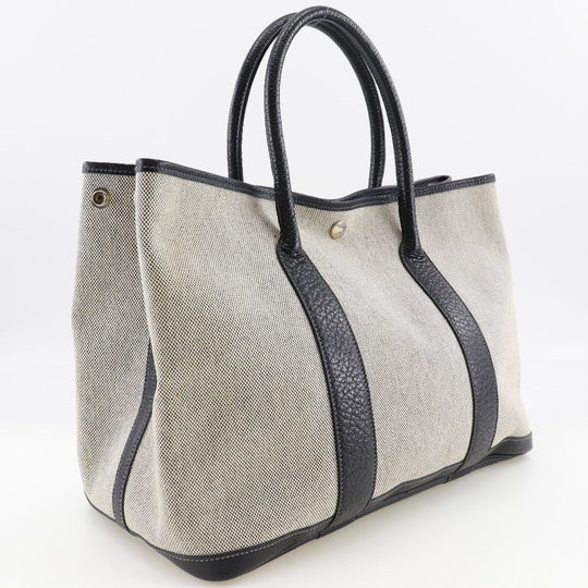 HERMES Tote Bag Tower ash gray Garden party 36 PM Women Used Authentic