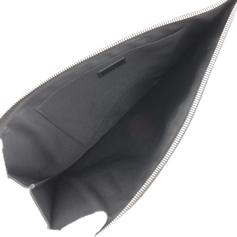 LOUIS VUITTON Clutch bag M61232 Damier Grafitto Canvas black Christopher nemes Pochette Jules GM mens Used Authentic