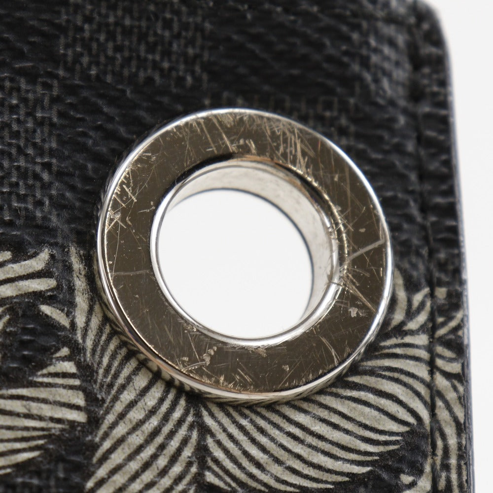 LOUIS VUITTON Clutch bag M61232 Damier Grafitto Canvas black Christopher nemes Pochette Jules GM mens Used Authentic