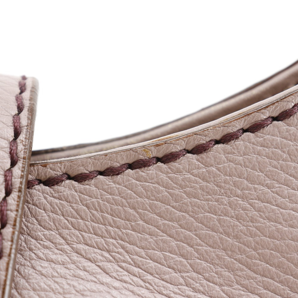 TOD�fS Shoulder Bag leather lavender one belt Women Used Authentic