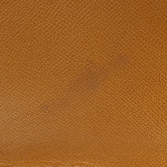 CHANEL Tote Bag leather Brown Logo charm Women Used Authentic