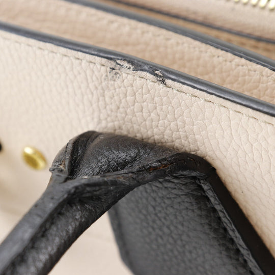 LOUIS VUITTON Handbag M42496 Calfskin Navy / pink By color City Steamer MM Women Used Authentic