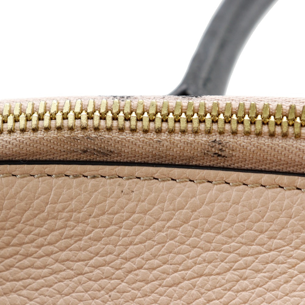 LOUIS VUITTON Handbag M42496 Calfskin Navy / pink By color City Steamer MM Women Used Authentic