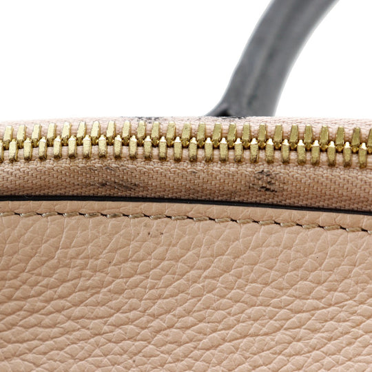 LOUIS VUITTON Handbag M42496 Calfskin Navy / pink By color City Steamer MM Women Used Authentic