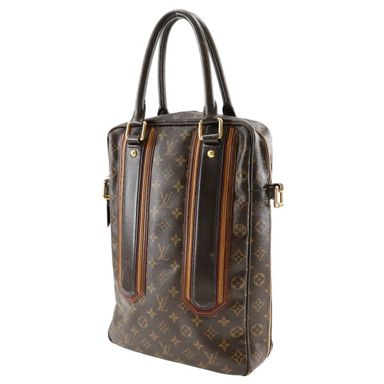LOUIS VUITTON Handbag M95529 Monogram canvas Brown Monogram Bekia Porto Document Vertical mens Used Authentic