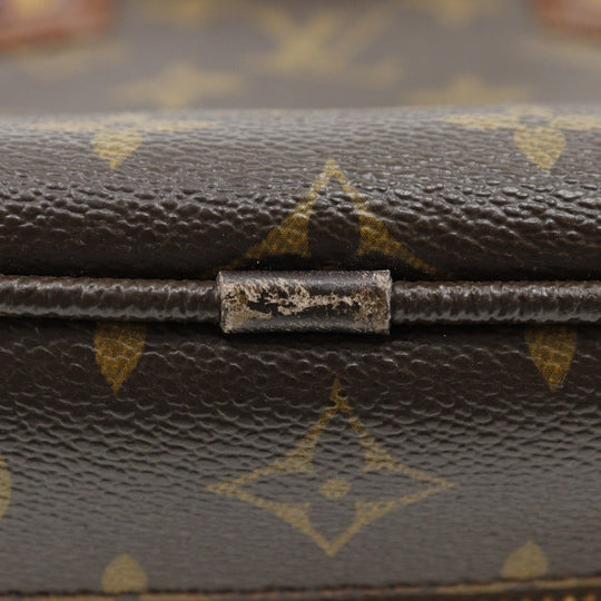 LOUIS VUITTON Handbag M95529 Monogram canvas Brown Monogram Bekia Porto Document Vertical mens Used Authentic