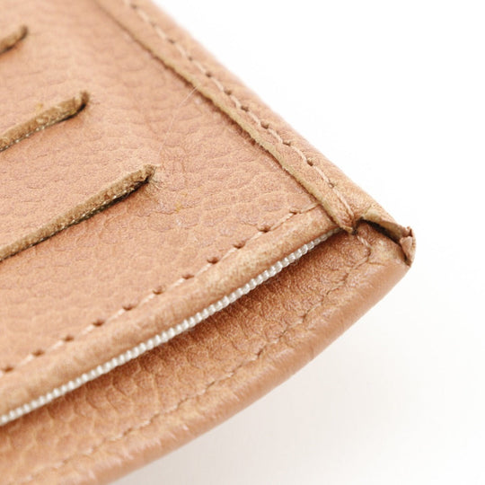 CHANEL Tri-fold wallet Caviar skin pink COCO Mark Women Used Authentic
