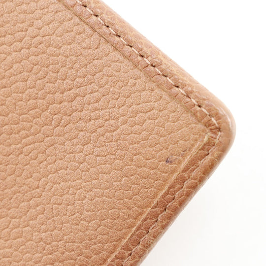CHANEL Tri-fold wallet Caviar skin pink COCO Mark Women Used Authentic