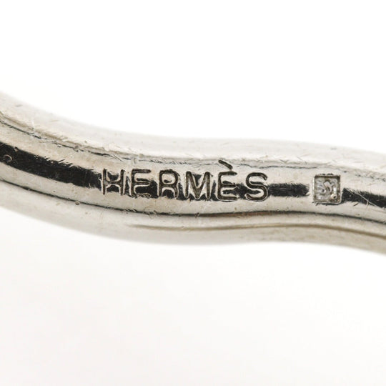 HERMES bracelet leather Brown choker set jumbo Women Used Authentic